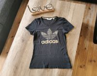 ✨ADIDAS✨Shirt Schwarz Gold Gr 38 Schleswig-Holstein - Leck Vorschau