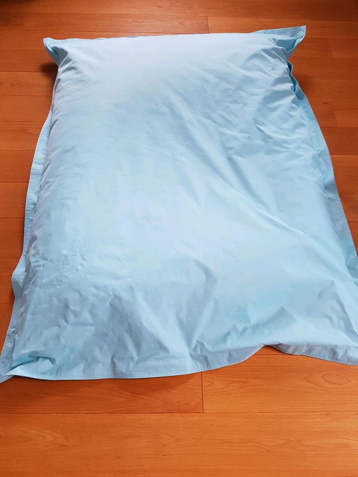 XXL Sitzsack, hellblau, 1,60m x 1,20m in Zwoenitz