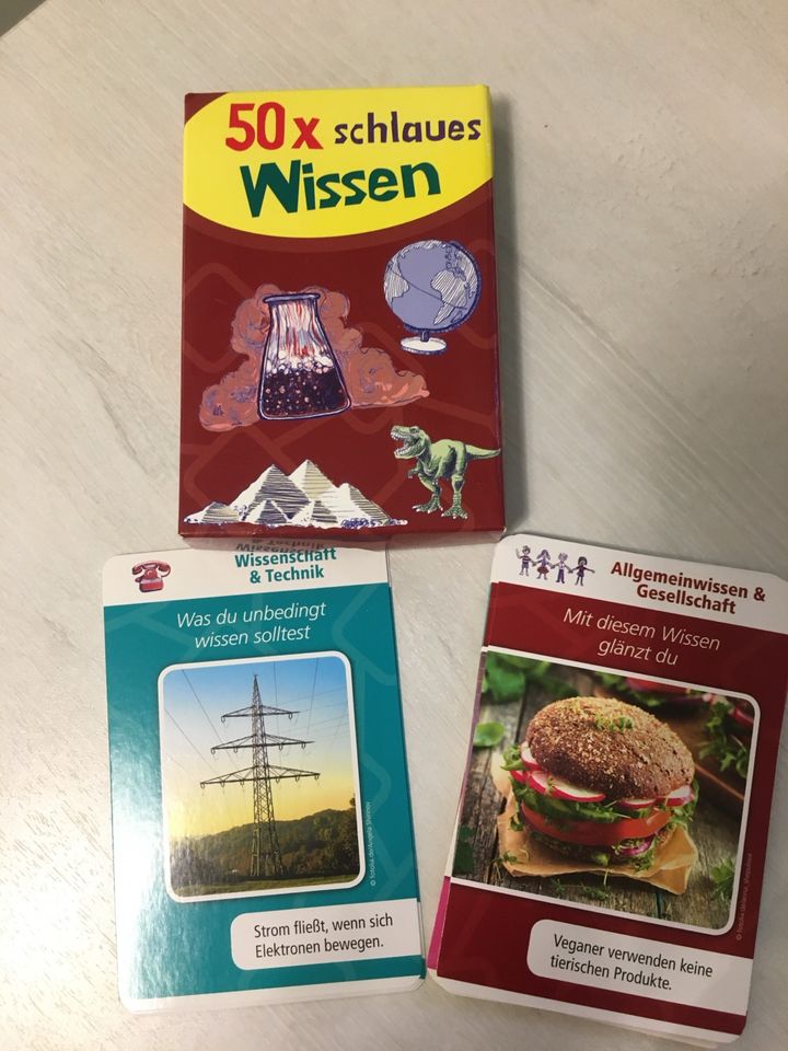 wie neu Reisespiel Karten 50 x schlaues Wissen komplett in Stuttgart