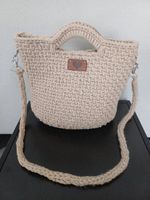 Tasche gehäkelt  beige Baden-Württemberg - Bruchsal Vorschau