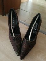 High Heels Rot-Gold Gr. 37 Made in Italy Nordrhein-Westfalen - Neuss Vorschau