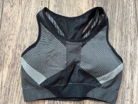 Hunkemöller HKMX Sport BH Bustier M 38 gefüttert schwarz grau Bayern - Stadtbergen Vorschau