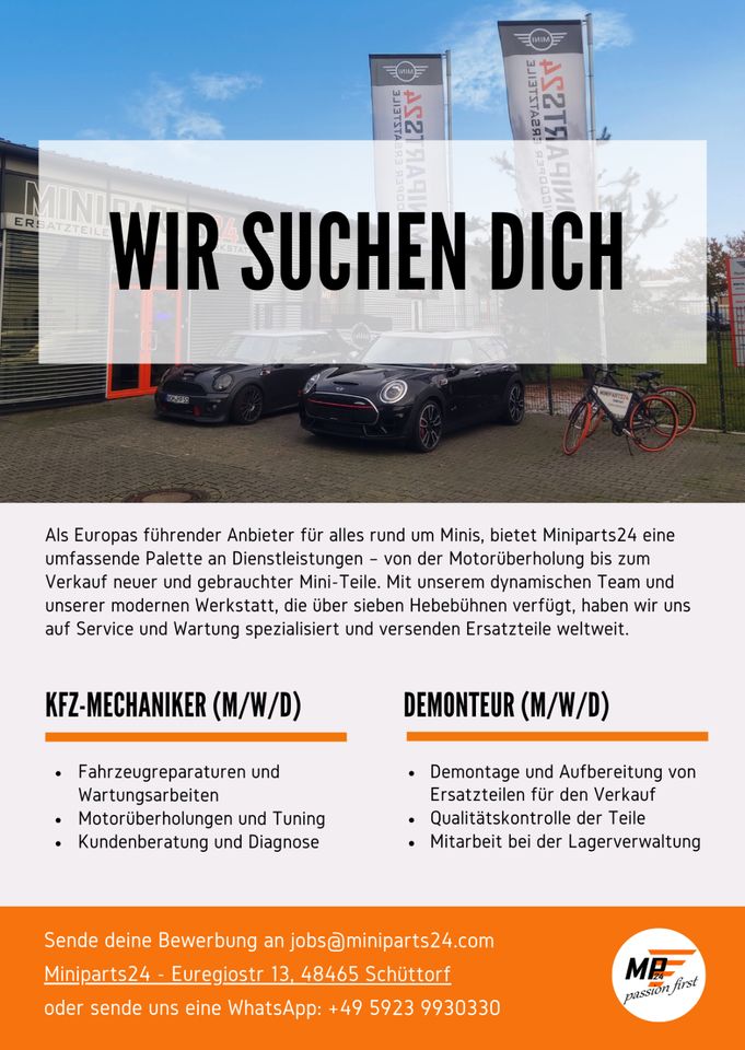 KFZ-Mechaniker & KFZ-Demonteur in Vollzeit in Ohne