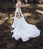 Brautkleid Hochzeitskleid mit hochsteckbarer Schleppe Niedersachsen - Weyhausen Vorschau