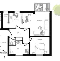 Neubauwohnung 2 ZKBB, 1.OG, 70 qm, Balkon Nordrhein-Westfalen - Rödinghausen Vorschau