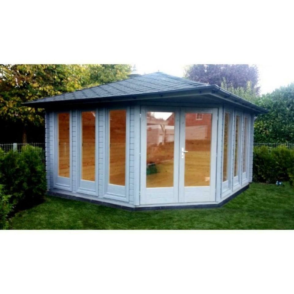 Gartenhaus Blockhaus Gerätehaus Holz 580x390cm, 40 mm, 4039213 in Versmold