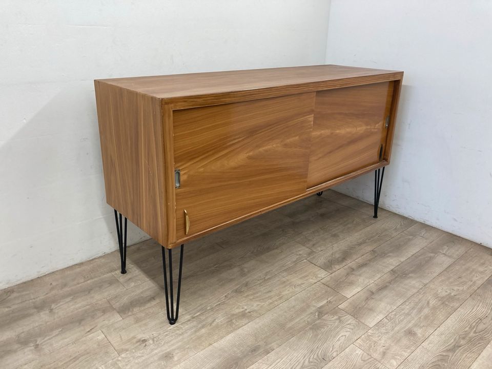 #A DDR Sideboard Hairpin legs Kommode Anrichte Midcentury Retro in Burgstädt