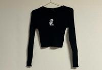 Schwarzes Langarm T-Shirt, Shirt mit Drachenmotiv Größe S Harburg - Hamburg Heimfeld Vorschau