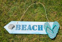 Holzschild " Beach" 80 cm x 22 cm Unikat Handmade Nordrhein-Westfalen - Overath Vorschau