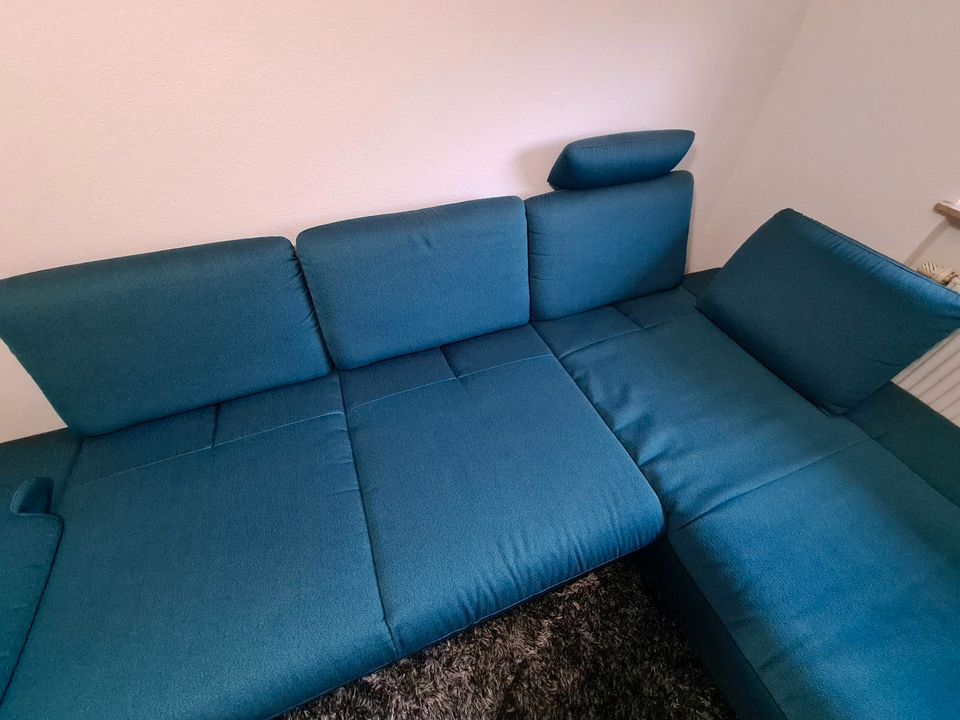 **TOP**  Couch Sofa Design - Polster, L-Sofa Farbe: Petrol in Wemding