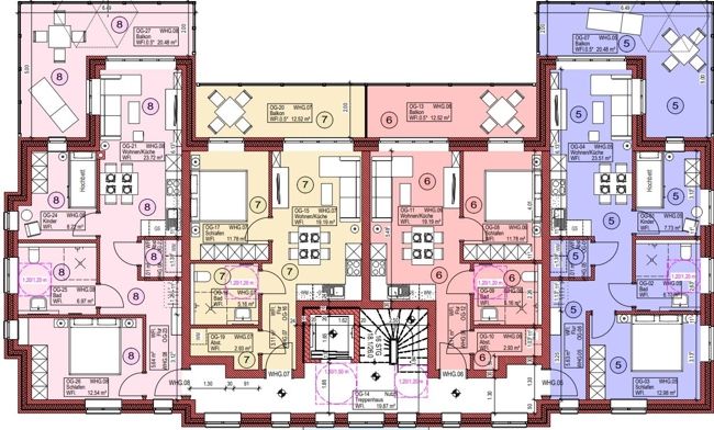 Dachgeschoss-Loft mit Fahrstuhl im Ortskern von Wangerooge (Objekt-Nr.: 6283) in Wangerooge