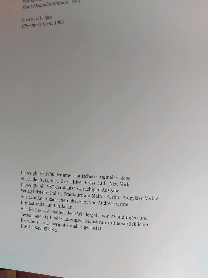 Buch Kunstkleiderkunst von Julie Schafler Dale  Propyläen in Augsburg