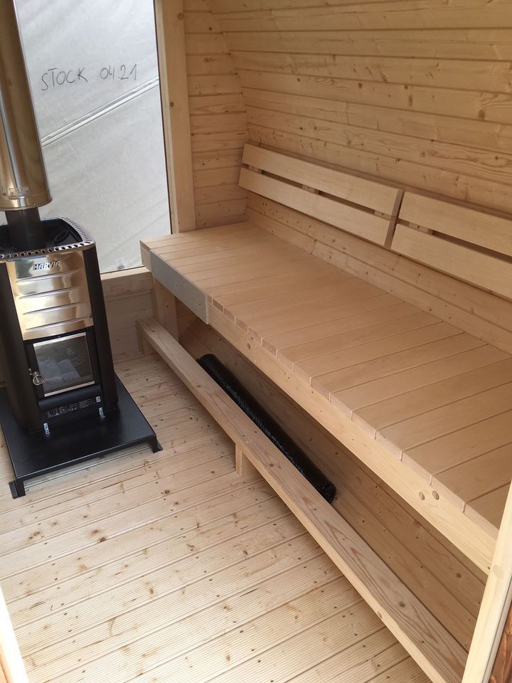 Sauna Fasssauna 250cm mit Harvia Holzofen in Wandlitz