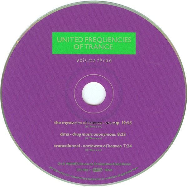 ♣️1992/93♣️Trance Berlin♣️United Frequencies 1/2/3/4/5/6 (MfS) ♣️ in Graben (Lechfeld)