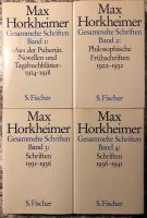 Max Horkheimer Gesammelte Schriften 17 Bände Niedersachsen - Delmenhorst Vorschau