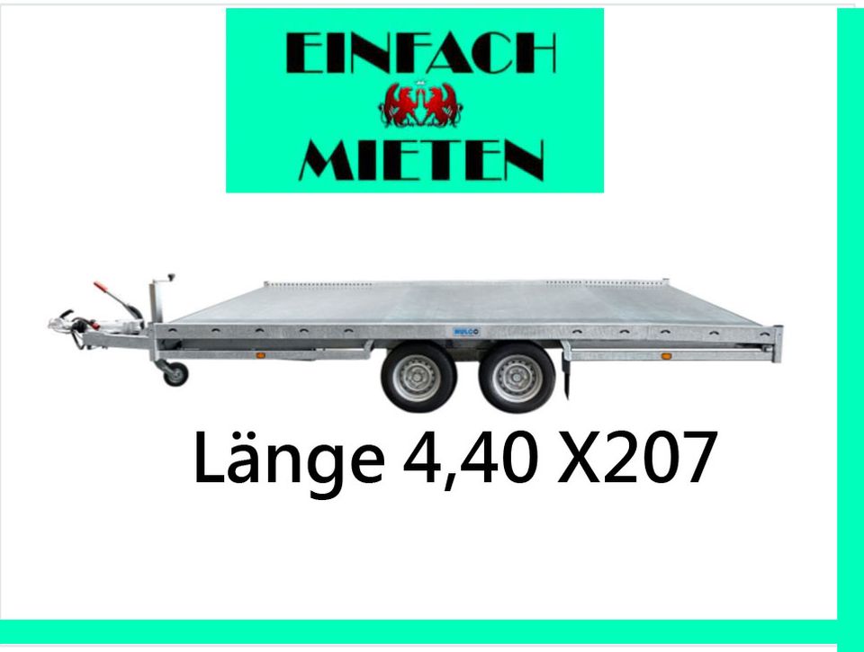 Vermiete Autotrailer Autotransportanhänger Auto Anhänger leihen in Berlin