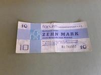 Alter Geldschein DDR 10 Mark Forumscheck 1979 Intershop Sachsen - Schneeberg Vorschau