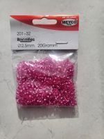 Meyco Rocailles 2,5 mm in rosa mit Silbereinzug Bayern - Waldbrunn Vorschau