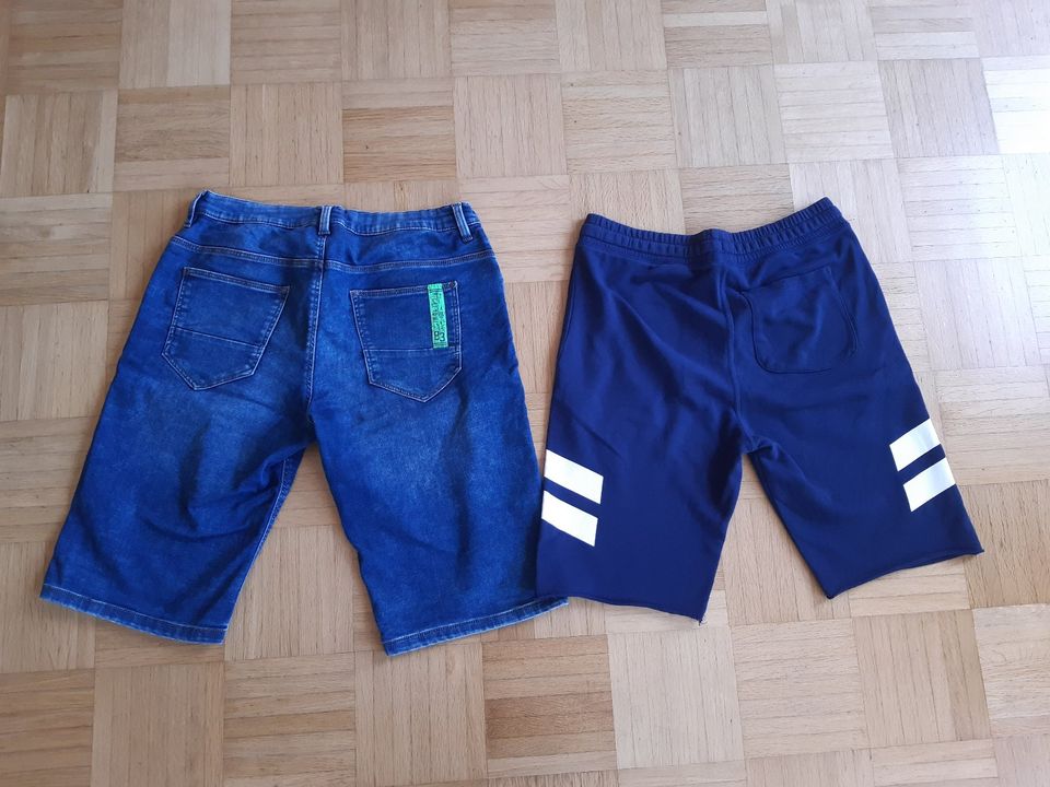 2 Shorts/Bermudas Gr. 170/176 blau TOP Gesamtpreis 8 EUR in Nürnberg (Mittelfr)