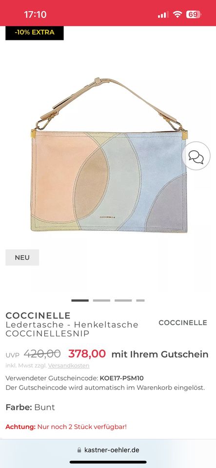 Coccinelle Handtasche Magie Patchwork NEU in Lörrach