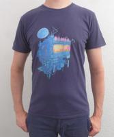 Teepublic Classic T-Shirt Space Diner marineblau/navy M Sachsen - Diera-Zehren Vorschau