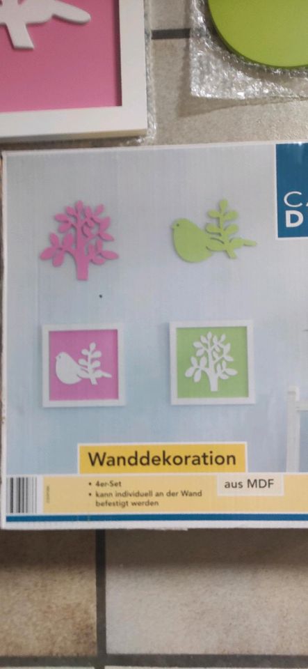 Casa Deko Wanddekoration 4er-Set NEU in Münsingen