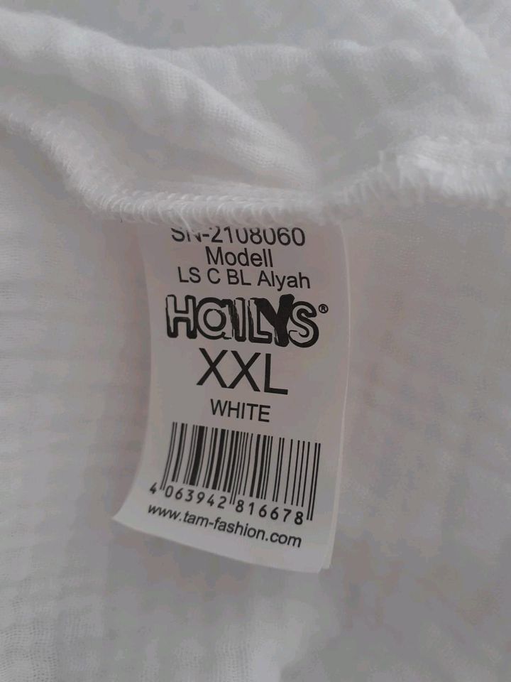 Schöne Bluse weiß Baumwolle Oberteil Hailys Gr.XXL neu in Lippstadt