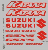 12x Suzuki GSX-S 1000 Katana aufkleber Nr.155 Berlin - Neukölln Vorschau