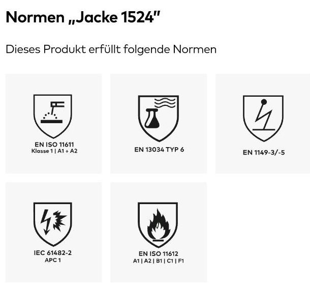 Schweißerkleidung / Arbeitskleidung / schweißen / Größe 44 in Calden