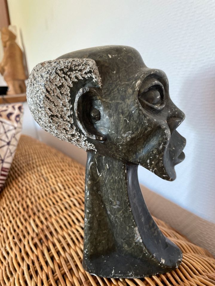 Afrikanische Skulptur Speckstein handgefertigt, 50 Jahre alt in Bremerhaven