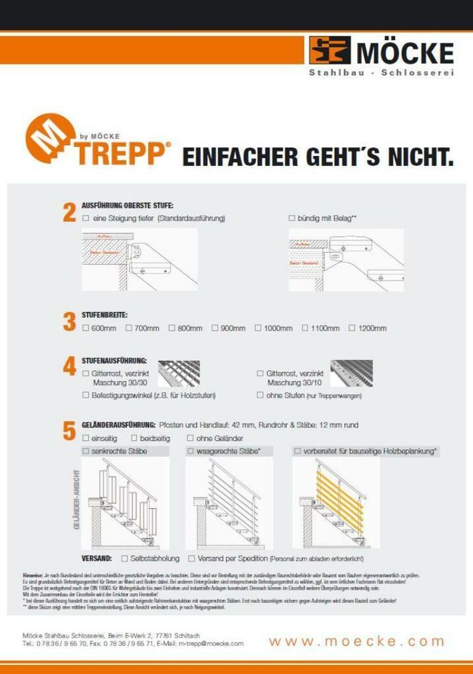 Aussentreppe: Preise selbst kalkulieren incl. techn. Richtwerten in Schiltach