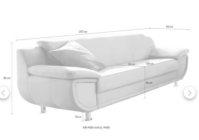 Schöne Couch in Denzlingen
