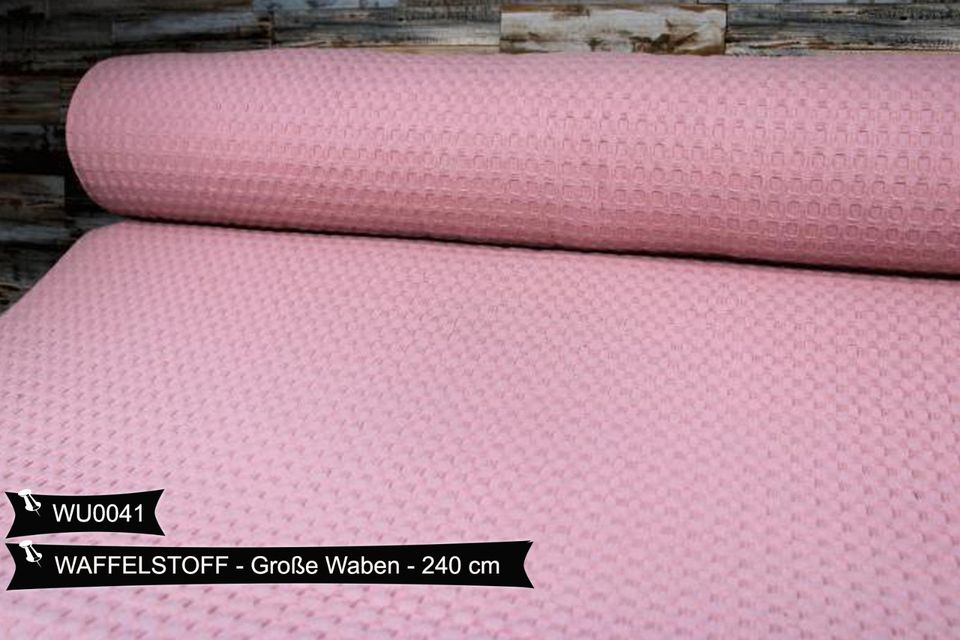 WAFFELSTOFF Mosaik Doppelbreit 240cm VERSANDFREI Baumwollstoff Stoffe Meterware ab 50cm Baumwolle Bastelstoffe Hochwertige Patchwork Basteln Dekostoffe Deko Stoff Öko-Tex Uni Farben in Leipzig