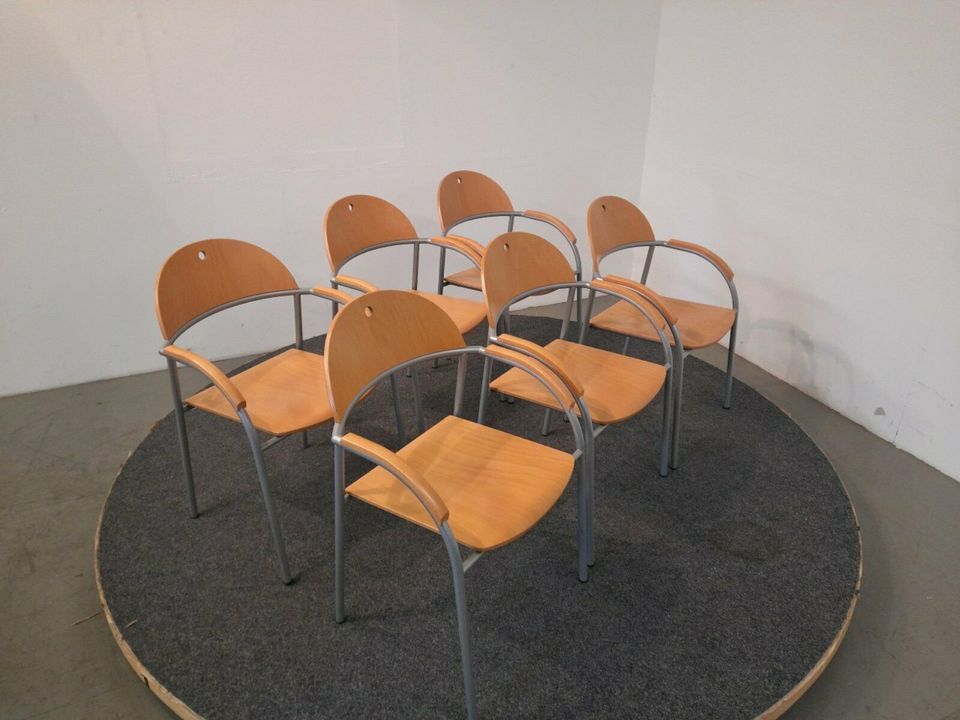 Büromöbel Stapelstuhl, 50 Stück auf Lager, Buche, Art.Nr. 37714 in Zülpich