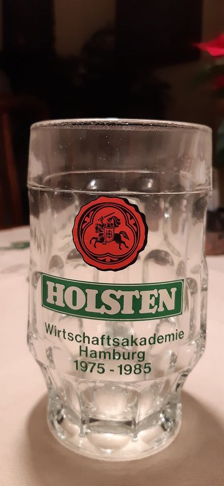 12 Bierkrüge Bierhumpen - Jubiläum 10 Jahre Wirtschaftsakademie in Hamburg