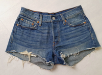 Damen Mädchen Jeans Hotpants Levis 501 W 25 Gr. XS / S Shorts Hessen - Limburg Vorschau