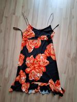 Kleid schwarz Orange Rosen Blumen 36 S Bayern - Aystetten Vorschau