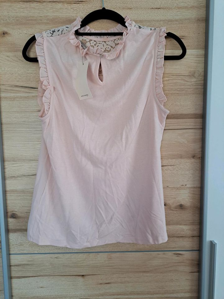 Shirt Bluse Blusenshirt rosa Spitze Damen Orsay M neu in Oberbergkirchen