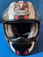 NEXO Motorradhelm - Dreifarbig Schwarz- Weiß- Rot - Gr. M Bayern - Lichtenfels Vorschau