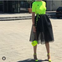 SET 2-Tlg. TOP & ROCK MARC JACOBS & CELINE NEON GELB SCHWARZ XS-S München - Altstadt-Lehel Vorschau