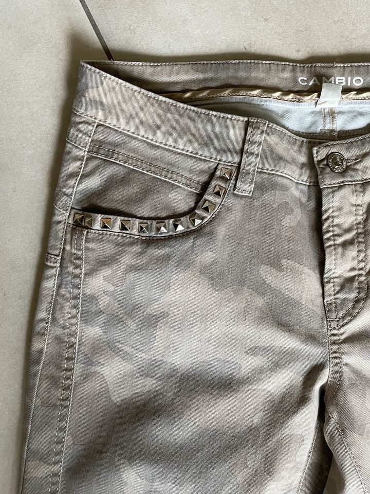 Cambio Love Hose Jeans Größe 40 Camouflage in Bad Oeynhausen