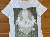 T-Shirt Shirt mit Print weiß Gr L Baumwolle Berlin - Steglitz Vorschau