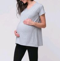T-Shirt S Umstandsmode Schwangerschaft grau Hessen - Breitscheid Vorschau