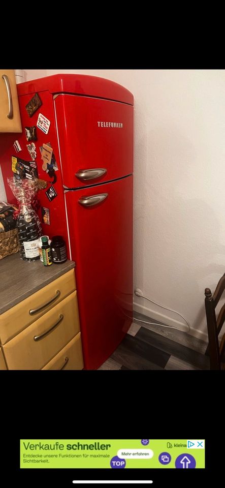 Kühlschrank rot Retro in Dransfeld