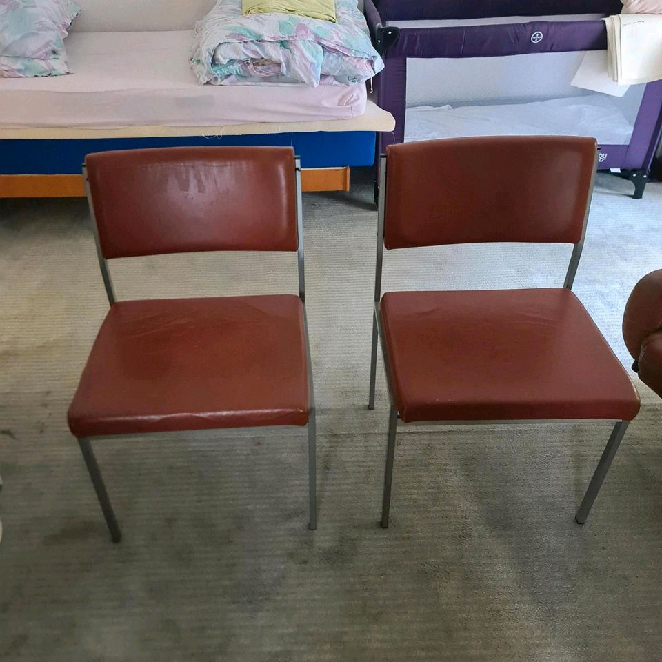 Stühle Leder sehr stabil in Saarbrücken