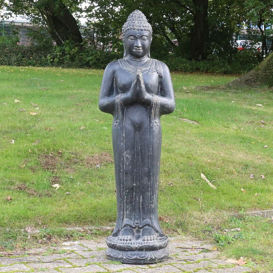 Buddha Statue Figur Skulptur Gartenfigur Skulptur Greetings 117cm in Bochum