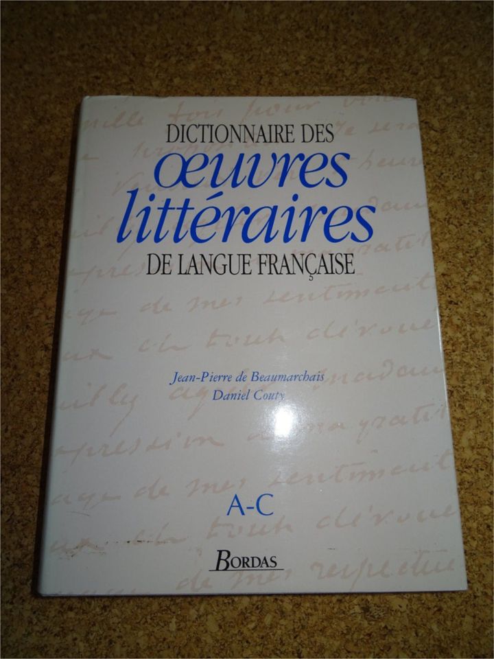 Dictionnaire des oeuvres littéraires de langue francaise in Wittlich