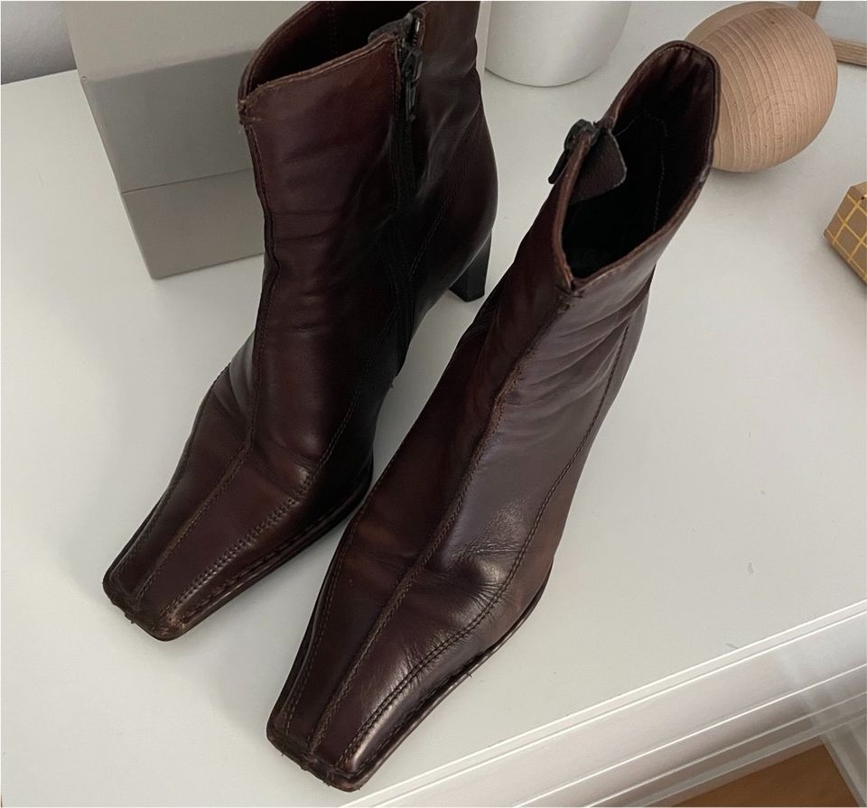 Schuhe Stiefel braun Herbst Leder Gr. 37 Görtz zara Stiefeletten in Köln