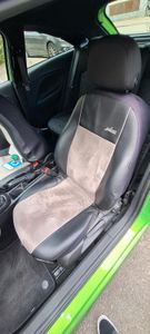 SITZBEZÜGE für Opel Crossland X PU Leder und Alcantara Effekt, KOMPLETT SET  Vorne + Hinten