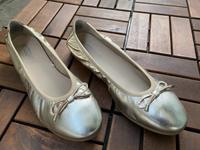 Goldene Ballerinas, echtes Leder, wie neu München - Laim Vorschau